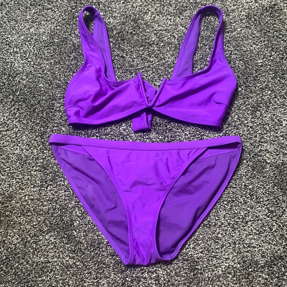 purple bikini